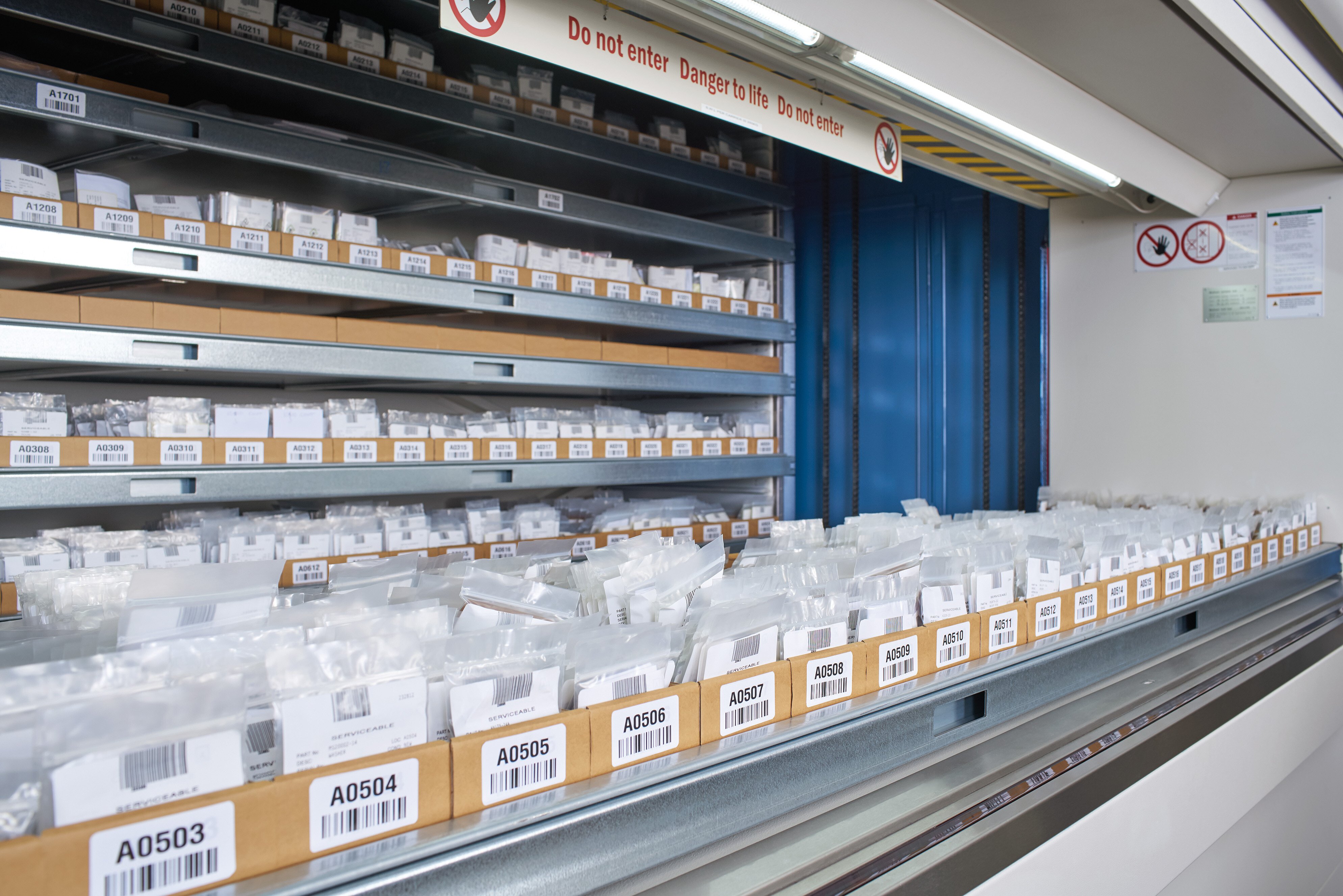 Items stored ergonomically